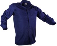 Caution Navy/Navy Polycotton Long Sleeve Shirt