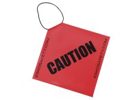 Hi-Vis Caution Long Load Flag With Elastic Loop 400Mm X 400Mm