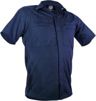 Caution Navy/Navy Polycotton Short Sleeve Shirt