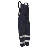 Hi Vis- Bib PU Coated Blue - Sewn-On Tape