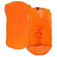 Hi-Vis Vest, Domed, Day Only, Orange