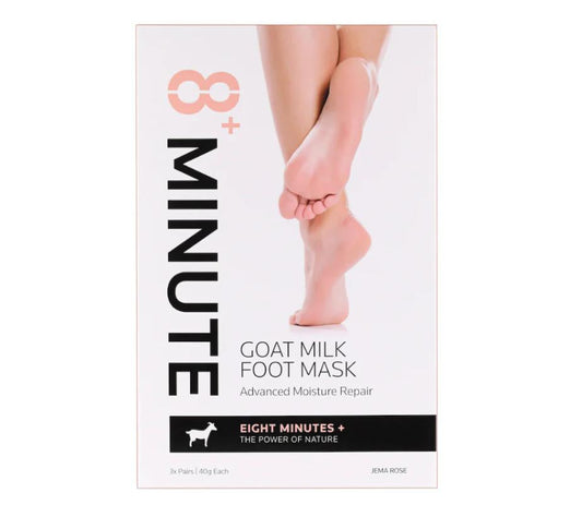 Jema Rose 8+ Minute Goat Milk Foot Mask 3 Pairs