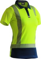 Caution Women'S Yellow/Navy D/N Segmented Tape Microfibre Pol