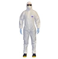 Panel-Size M Disp Coveralls Barrier-Tec 2000B, Microporous, Breathable Back Panel