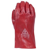 Red PVC Dipped Gloves, Interlock-450Mm
