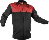 Caution Black/Red Polycotton Long Sleeve Shirt