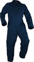 Caution Navy L/S 100% Cotton Zip Overall