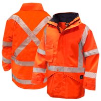 Torrential Rain Jacket, Orange - Sewn-On Tape