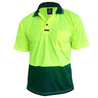 Hi Vis-Polo Shirt, Ss, Yellow/Green