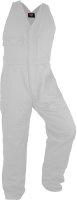 Caution White Polycotton Easy Action Overall