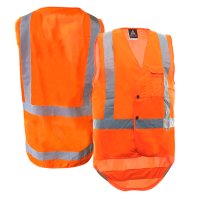 Hi Vis-Vest, Dome, D/N, Orange