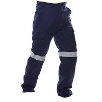 280 Gsm Cargo Trousers, Blue, With Tape