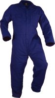 Caution Royal Blue L/S Polycotton Zip Overall
