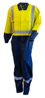 Overall, 300Gsm Cotton, Yellow/Navy, D/N, Dome