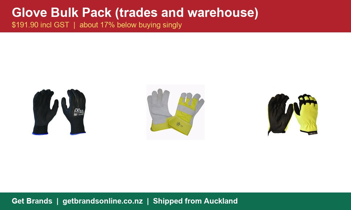 Glove Bulk Pack contents