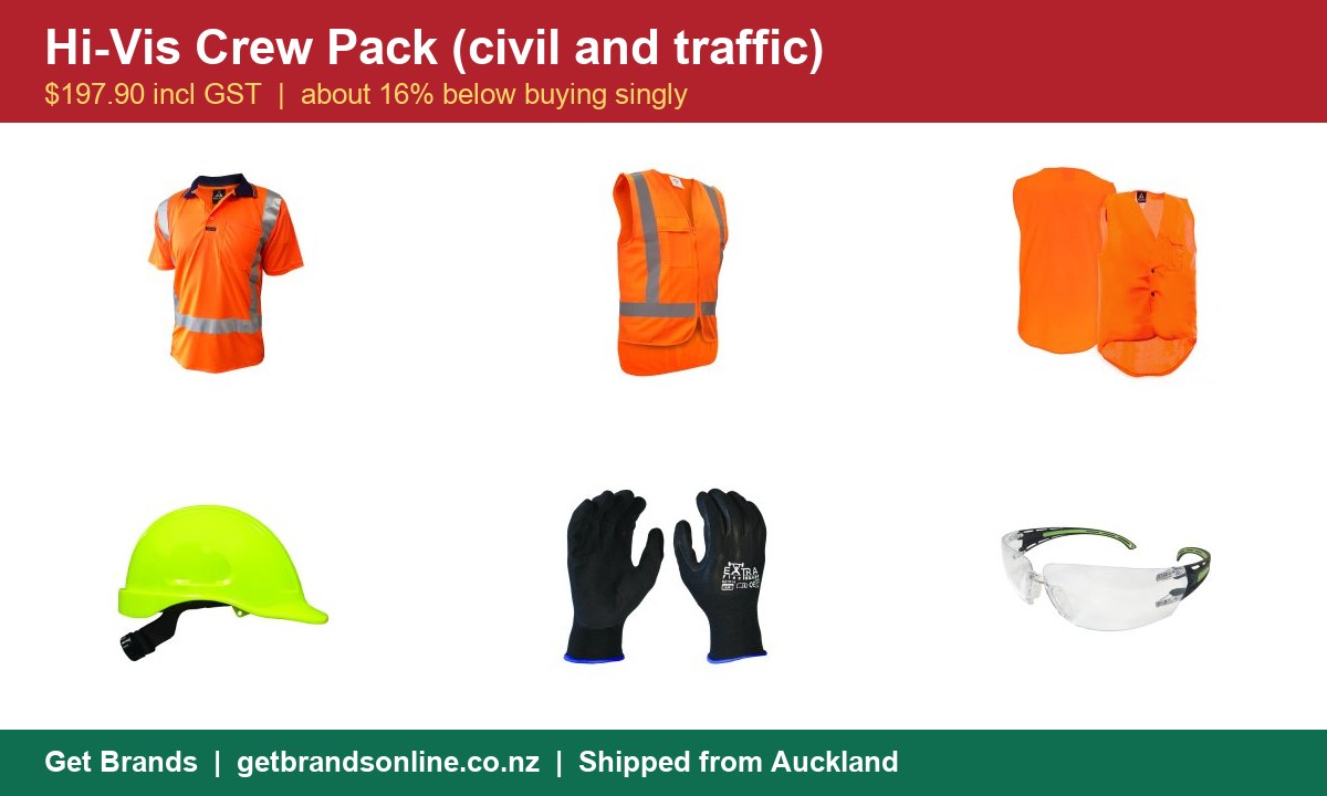 Hi-Vis Crew Pack contents